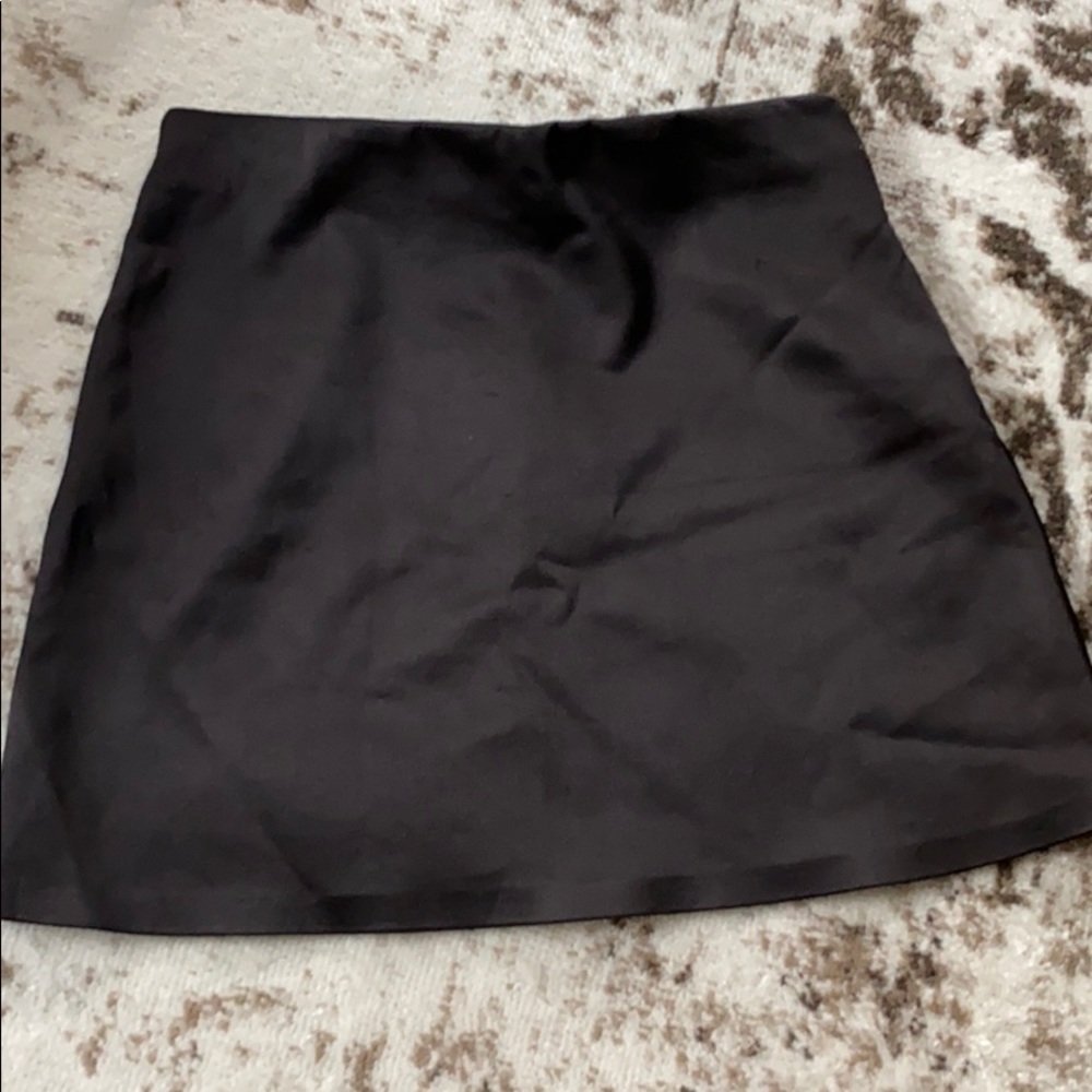 Zara satin silk skirt